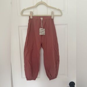 BNWT Kate Quinn gathered drop seat bubble pant - relaxed bottoms - rose/pink 6T